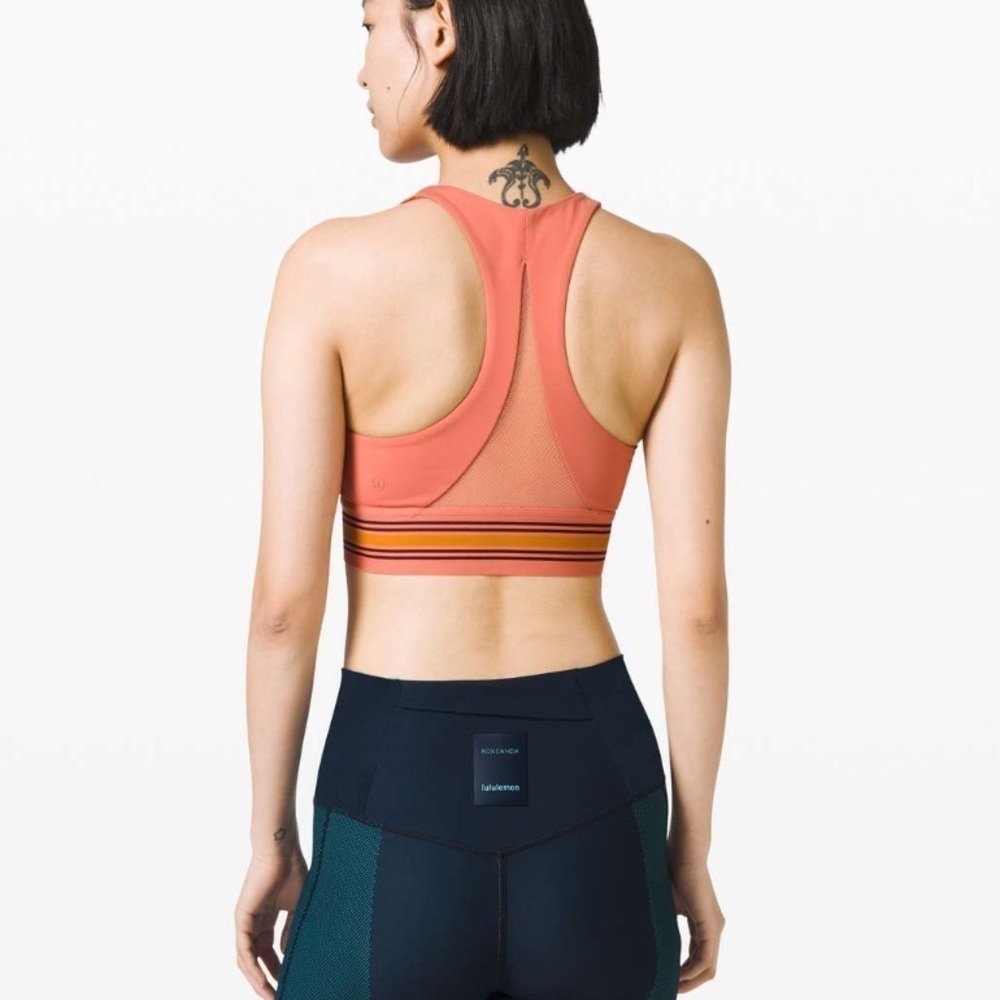 Lululemon x Roksanda My Element Bra in Rustic Coral Garnet Fools Gold Size 2 - Picture 3 of 11